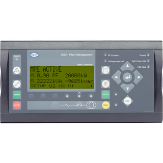 Automatic genset controller AGC plant management